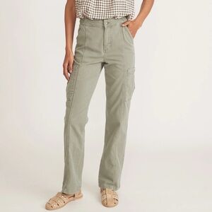 Marine Layer amara cargo pant in green